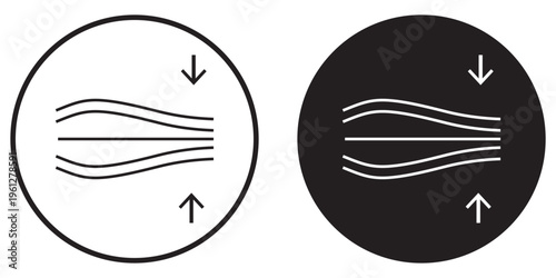 Elastic icon. Graphic icon design template