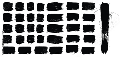 Brush stroke patterns and texture study