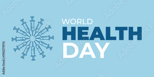 World health day logo and slogan