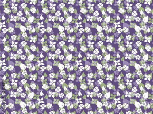 Continuous floral pixel pattern, suitable for knitting, fabric patterns, and continuous texture designs.
