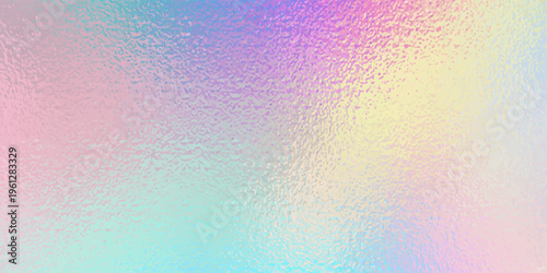 Abstract pastel rainbow hologram, silver iridescent foil texture background, raster image.