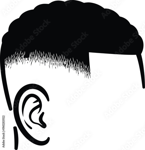 Low fade with taper haircut stylish gradient style