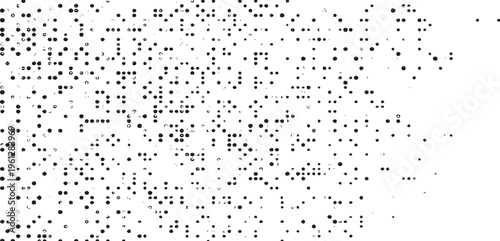 Subtle halftone grunge urban texture vector. Distressed overlay texture. Grunge background. Abstract mild textured effect. Vector Illustration. Black isolated on white. EPS10.