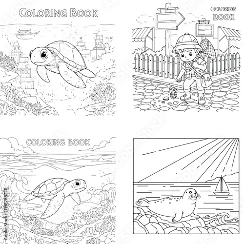 Friendly cartoon robot character with wheels and satellite with artificial intelligence