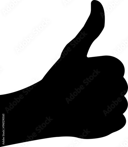 Set of hand gesture silhouettes including pointing, thumbs up, clapping and ok sign, black vector icon collection isolated on transparent background.