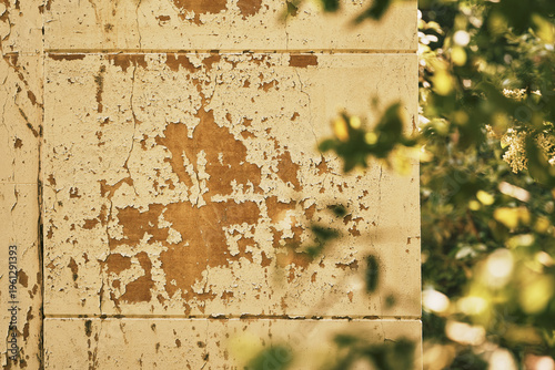 Pared y texturas antiguas en la ciudad