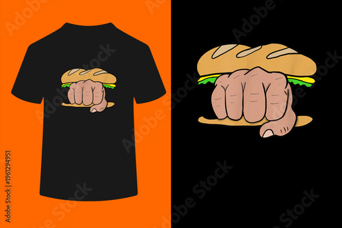 Knuckle Sandwich Funny Gift Chef Fighter T-Shirt
