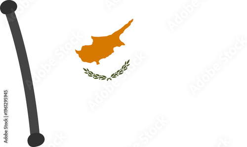 Obraz na płótnie cyprus flag