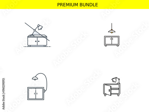 Premium bundle of furniture and lighting fixtures