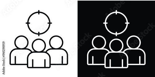 Audience In White and Black Background