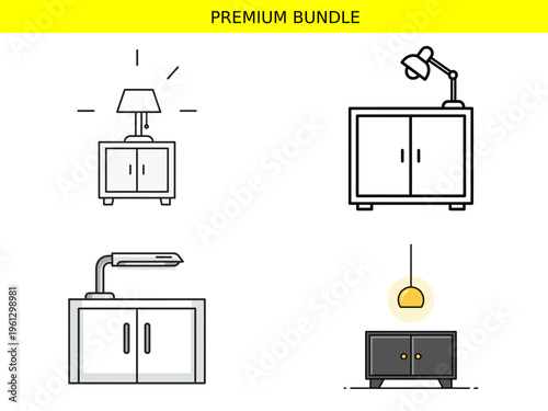 Premium bundle of furniture and lighting fixtures