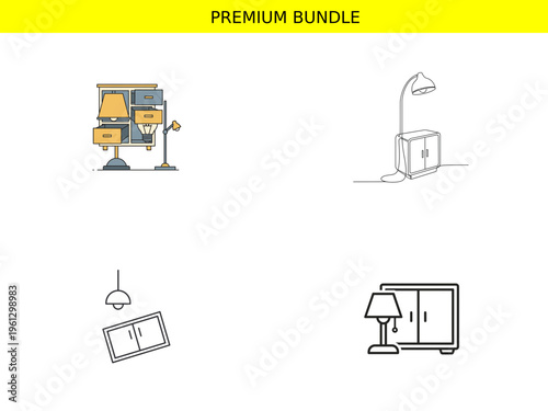 Premium bundle of modern home furniture and decor