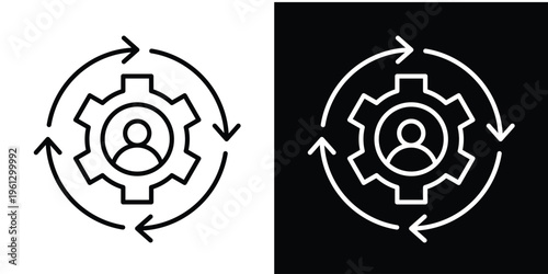 Personalization In White and Black Background