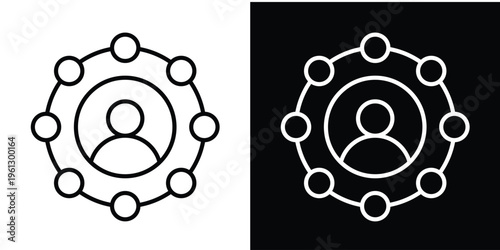 Reach In White and Black Background