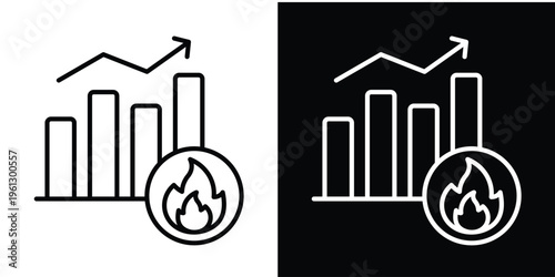 Trend In White and Black Background