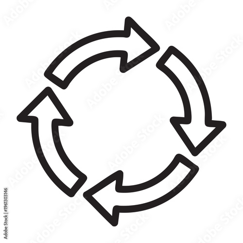 The image depicts a vicious cycle loop of arrows in a circular motion.