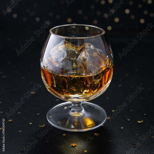 High resolution photo of a richly textured liquid cognac or whisky