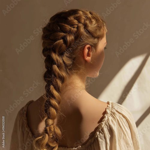 women braided hair