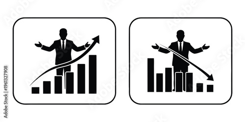 Business growth and decline comparison