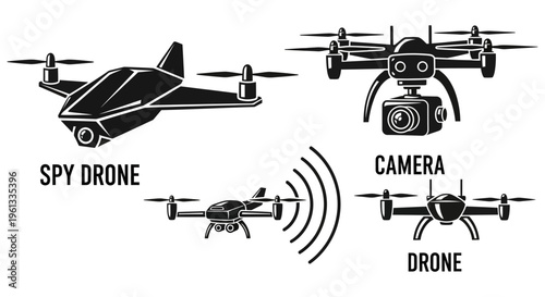 Drone designs with camera and spy drone models