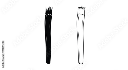 Two stylized joint outlines one dark and one light a silhouette