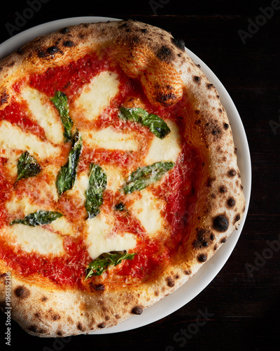 Cuadro en lienzo Margherita Pizza Partial Pizza
