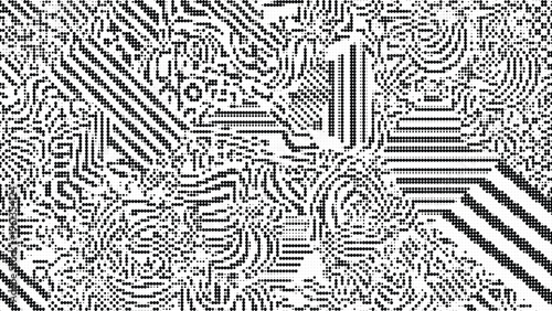Abstract circuit board pattern technology grey background