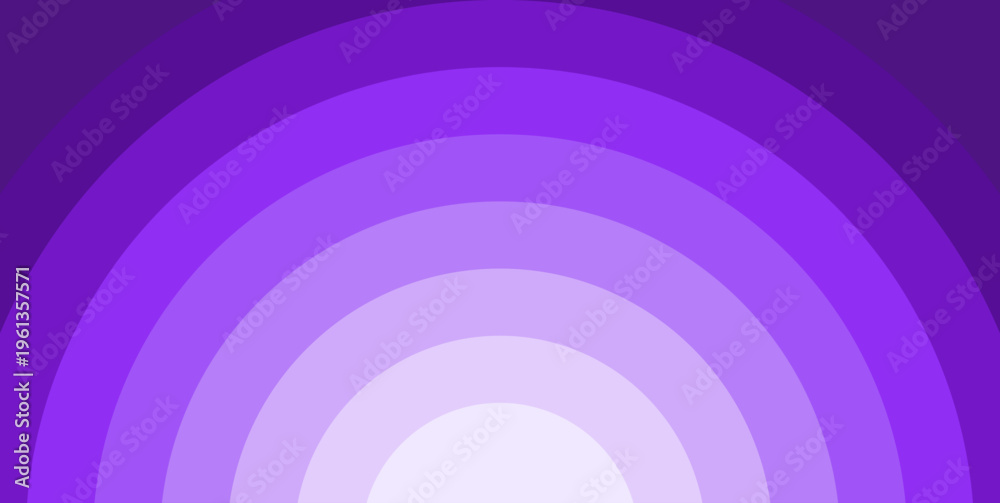 Obraz premium Purple Concentric Semicircle Abstract Geometric Background