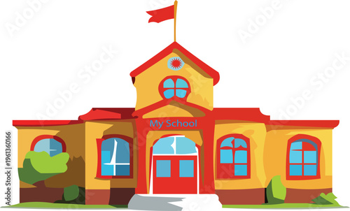 vector illustration of a old school