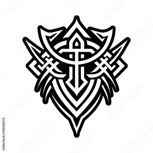 Sacrifice tattoo icon in solid style