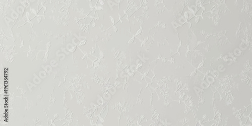A minimalist white background featuring subtle embossed floral patterns for elegant design usage Vector, illustration