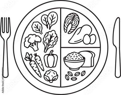 vector illustration of a food