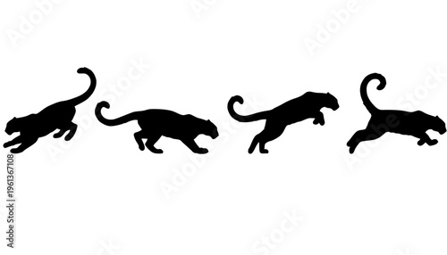Snow Leopard Stencil Art