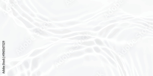 Abstract white background featuring soft ripples on a liquid surface with light caustic reflections Vector, illustration