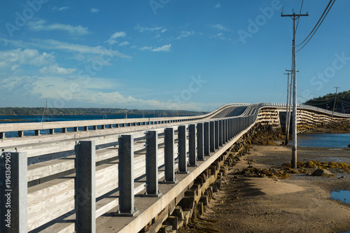 Bridge Off Bailey Island, Maine at Low Tide