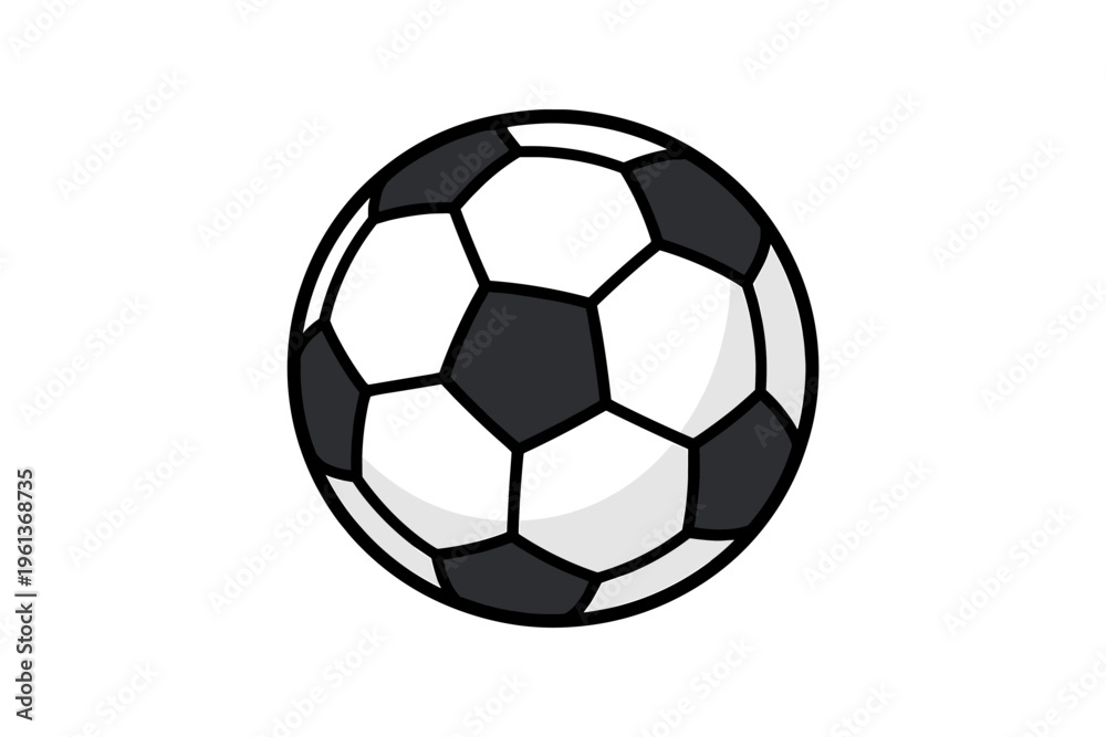 Fototapeta premium Classic Soccer Ball Illustration