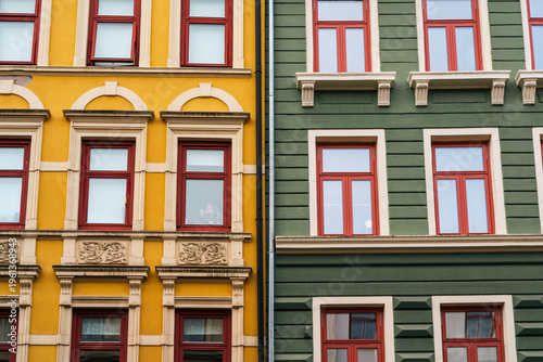 Facades of Grünerløkka in Oslo.