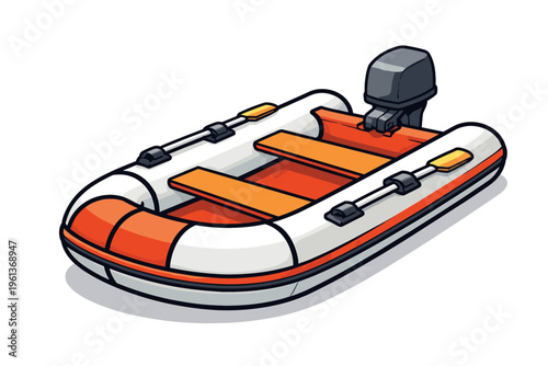 Inflatable Boat With Motor
