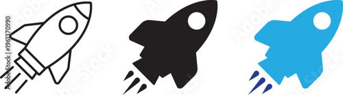 Launch into Innovation: Rockets soaring across a vibrant display, represent innovation, progress, and the boundless potential of space exploration.