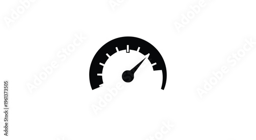 Vector illustration of speedometer icon