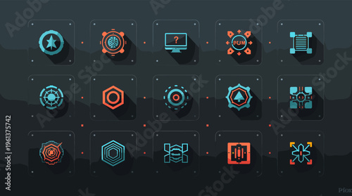 A serene and modern minimalist landscape with a dark color palette, evoking a sense of calmness and simplicity.