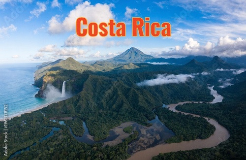 Costa Rica rainforests jungles rivers waterfalls beaches coastline volcanoes mountains valleys wetlands wildlife biodiversity tropical forests greenery nature landscapes scenic paradise ecosystems