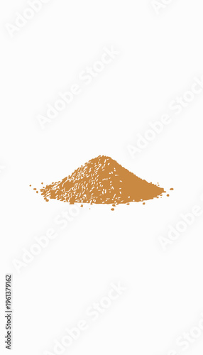 Close-Up Image of a Pile of Golden Sesame Seeds on a White Background Emphasizing Texture and Natural Culinary Ingredient Properties