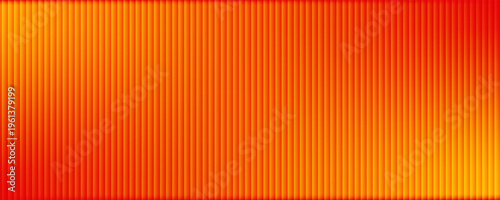 Red orange yellow ribbed glass. Vector ribbed glass texture background. Mesh gradient. acrylic ribbed bath surface. Reeded glass background semitransparent overlay. Bath wall window