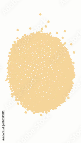 Close-up View of Pale Yellow Pearl Couscous Grains on a White Background Highlighting Texture and Shape of Versatile Culinary Ingredient