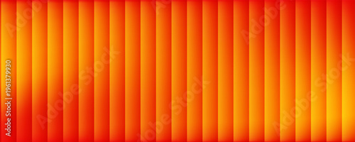 Red orange yellow ribbed glass. Vector ribbed glass texture background. Mesh gradient. acrylic ribbed bath surface. Reeded glass background semitransparent overlay. Bath wall window