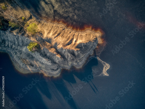 peninsula seen from the drone