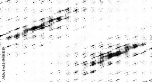 Diagonal brush strokes with halftone dot pattern on transparent grey checkerboard background.