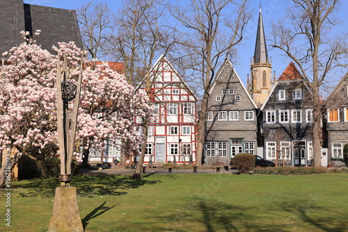 Blick in die Altstadt von Gütersloh in Nordrhein-Westfalen