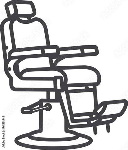 Barber chair for hair cut man professional salon styling seat